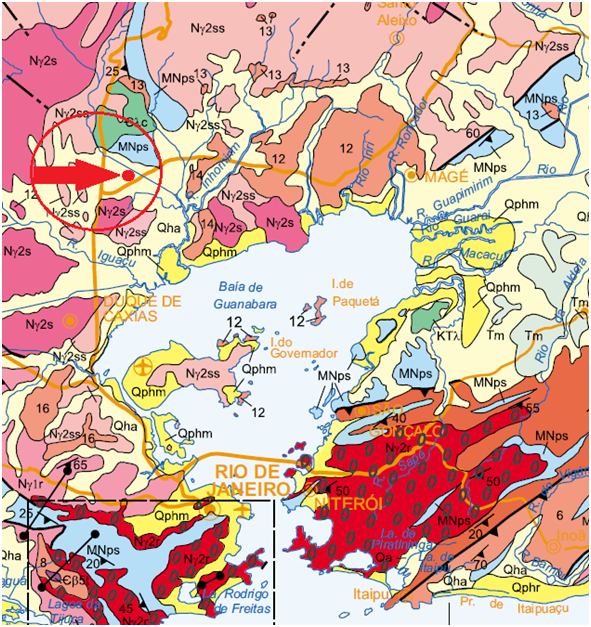 Figura 6 – Mapa Geológico do local